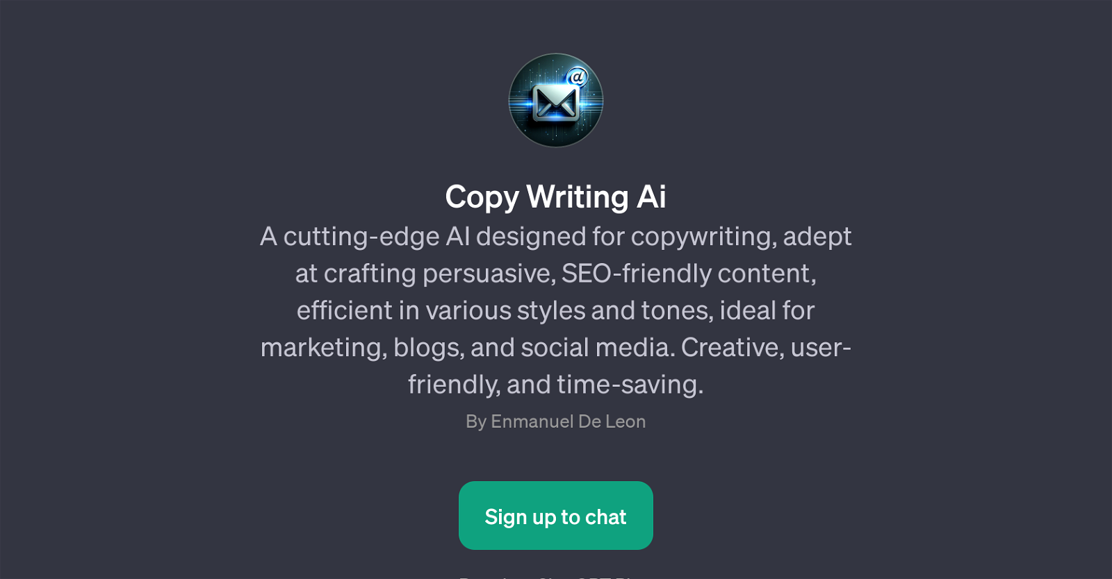 Copy Writing Ai website