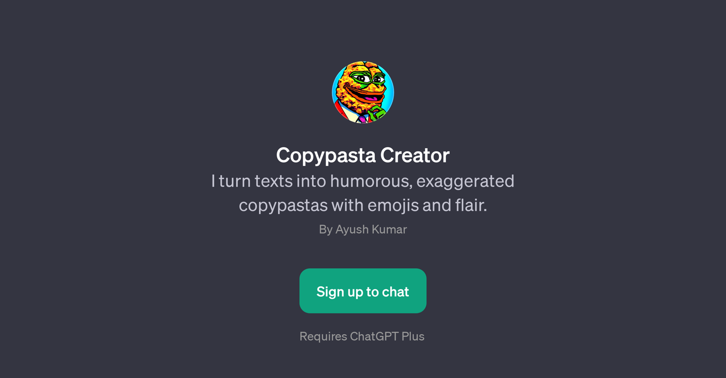 Copypasta Creator website
