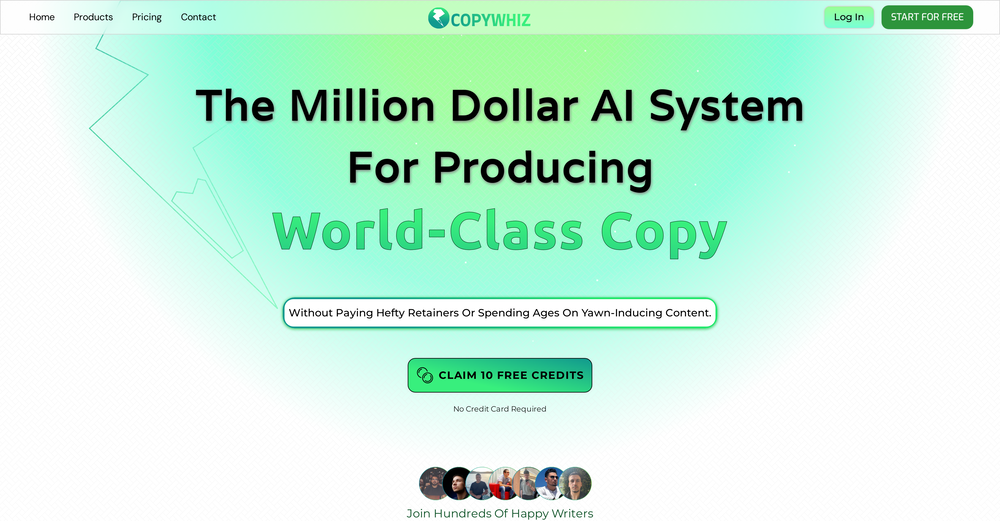 Copywhiz.ai website