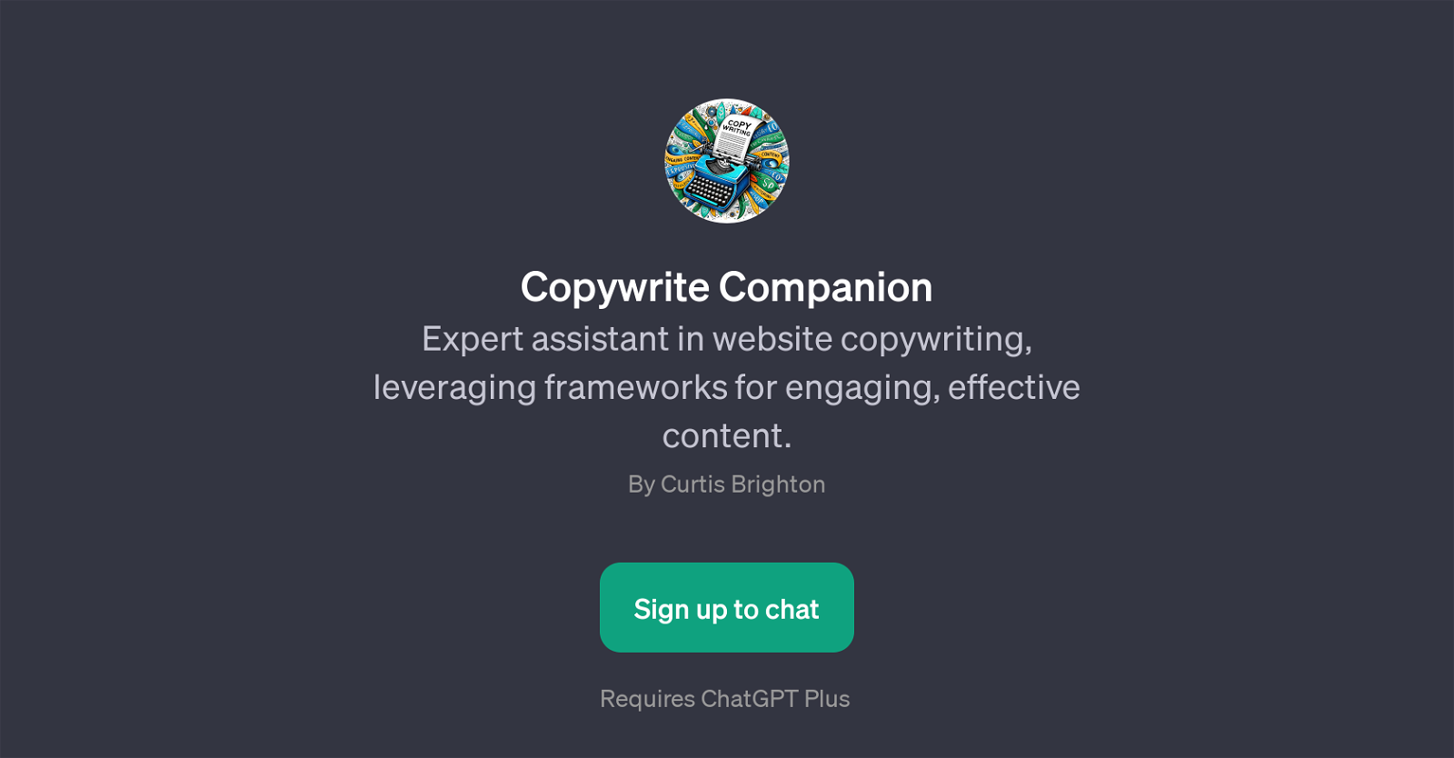 Copywrite Companion website