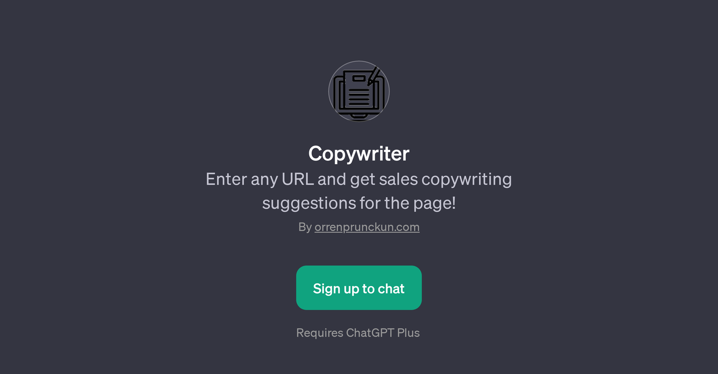 Copywriter website