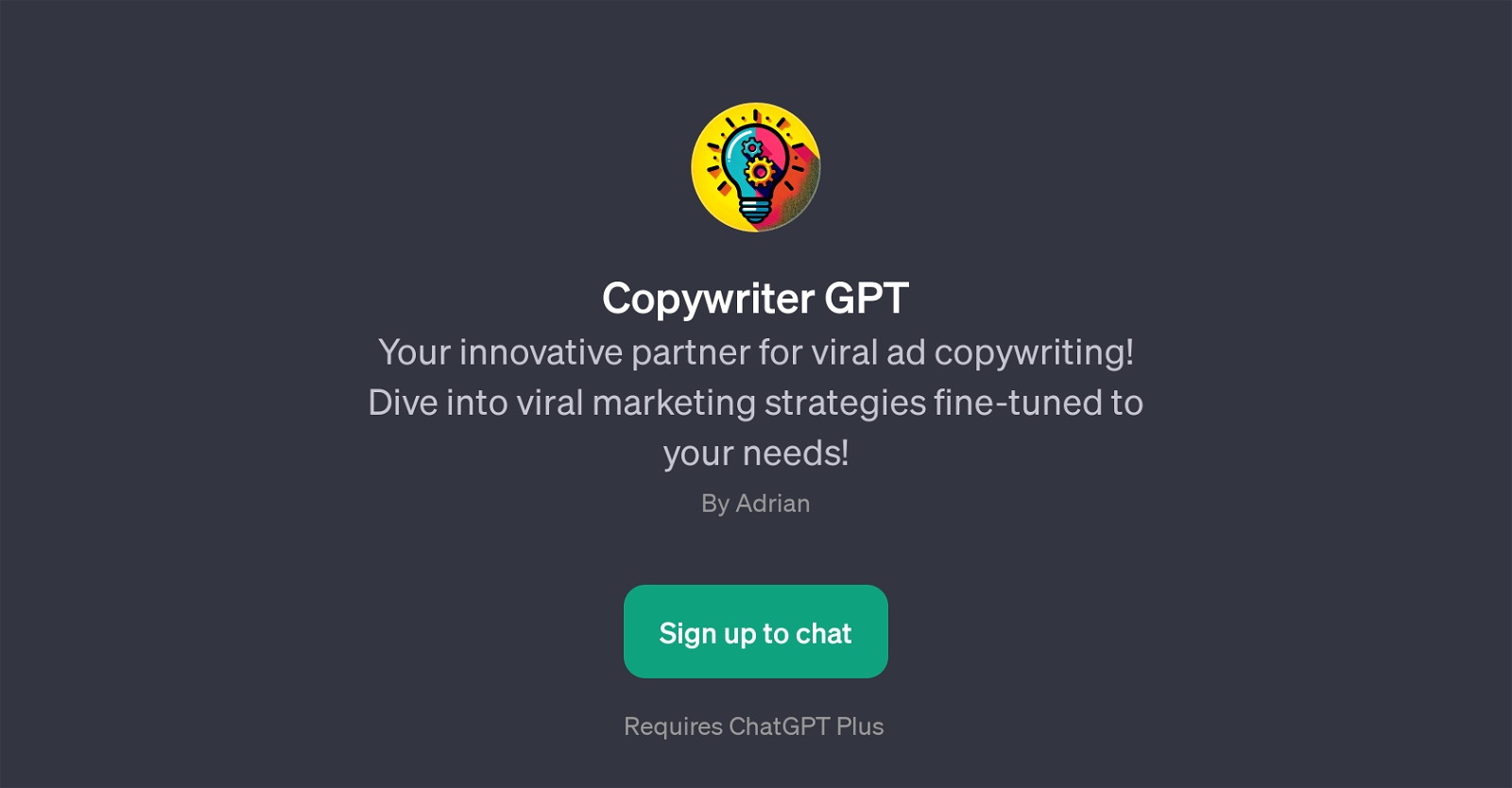 Copywriter GPT website