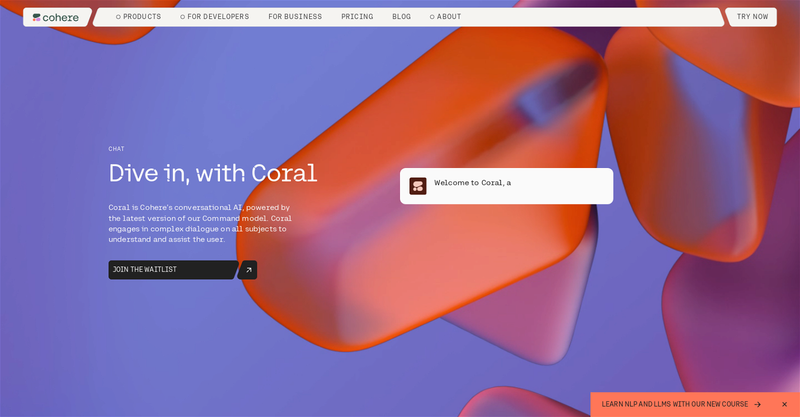 Coral website