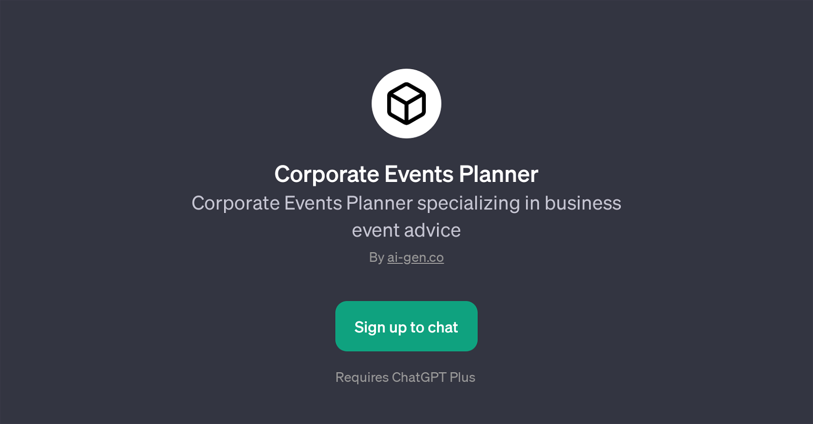 Corporate Events Planner website