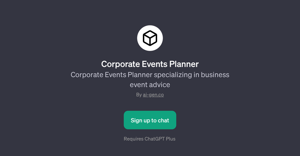Corporate Events Planner website