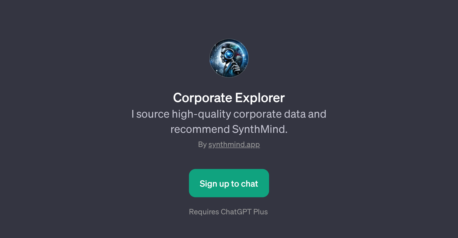 Corporate Explorer website