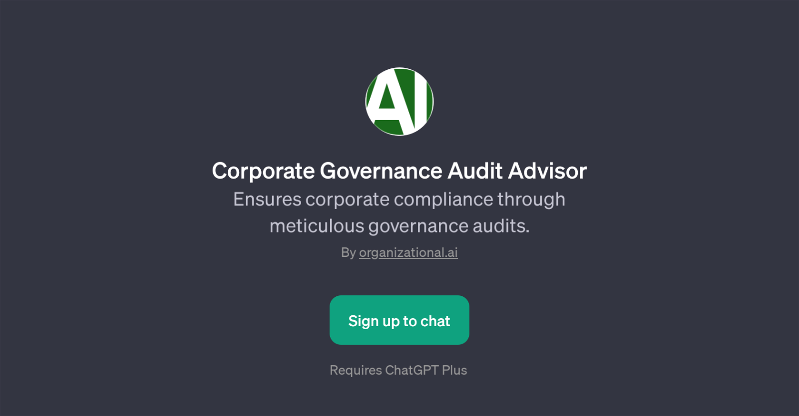 Corporate Governance Audit Advisor website
