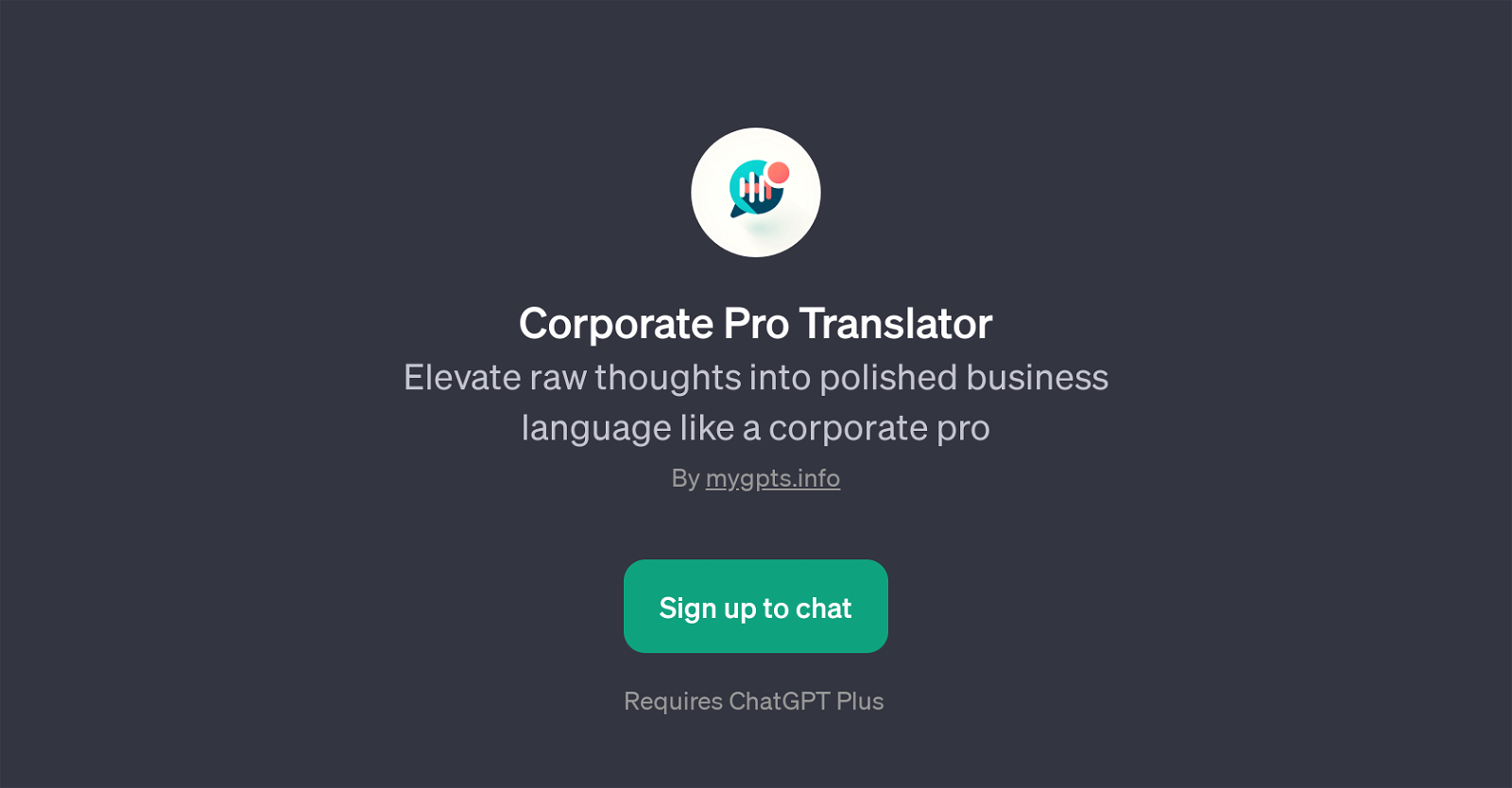Corporate Pro Translator website