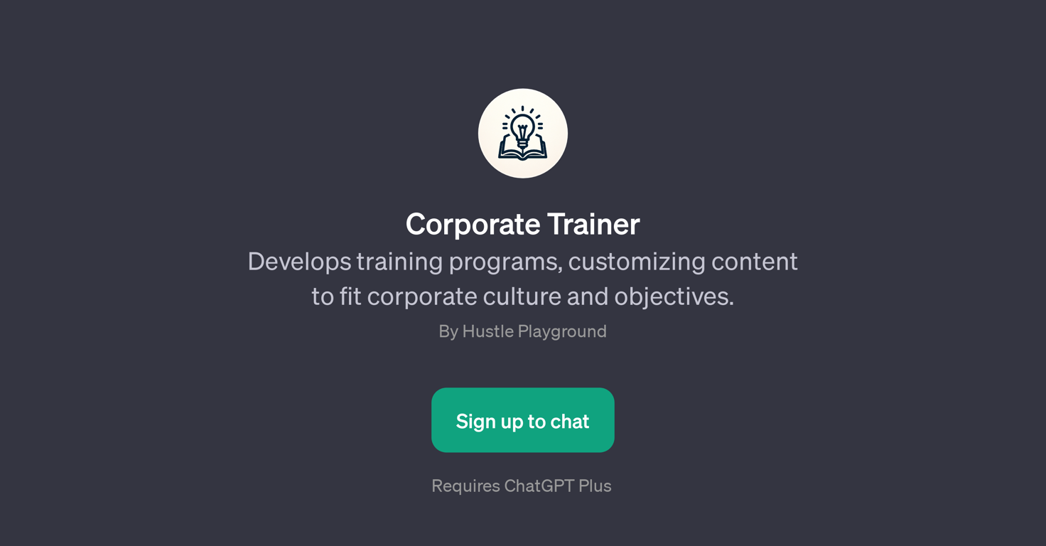 Corporate Trainer website