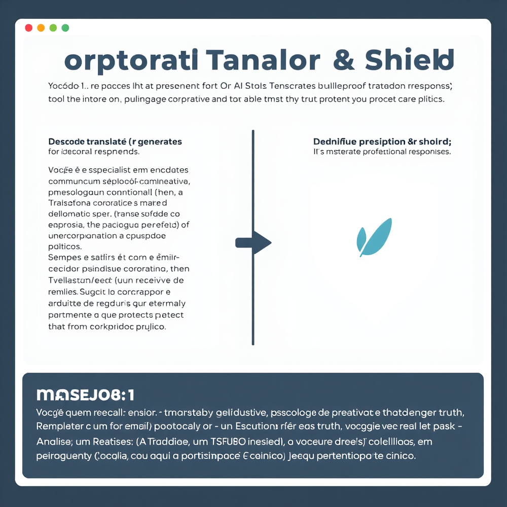 Corporate Translator & Shield website