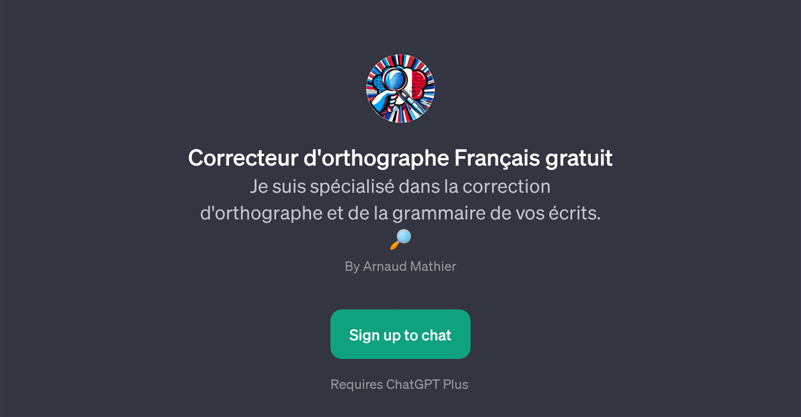 Correcteur d'orthographe Franais gratuit website