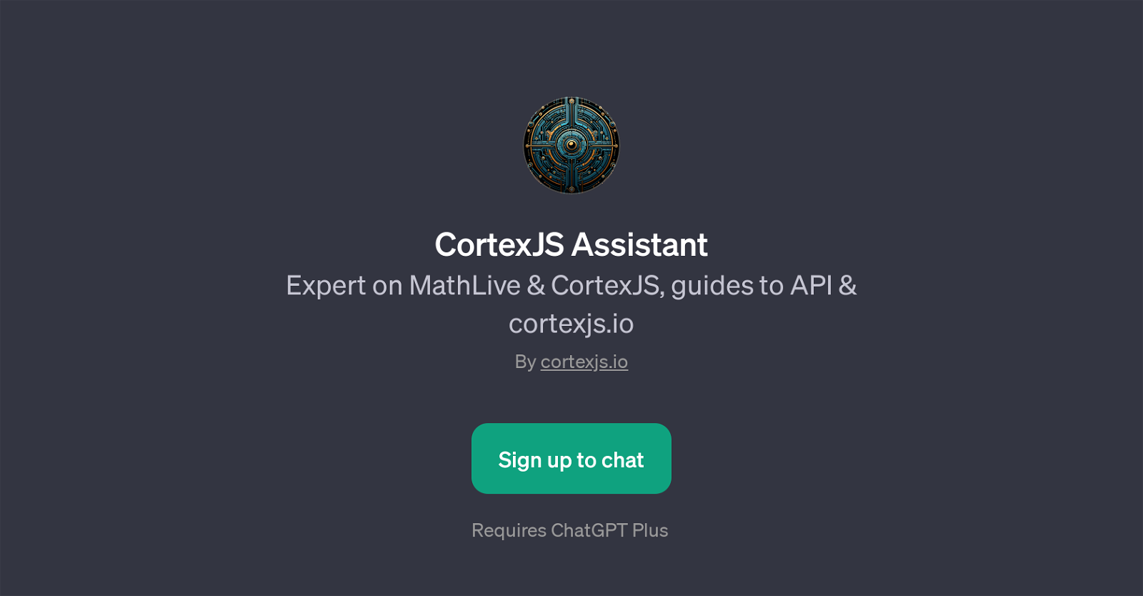 CortexJS Assistant website