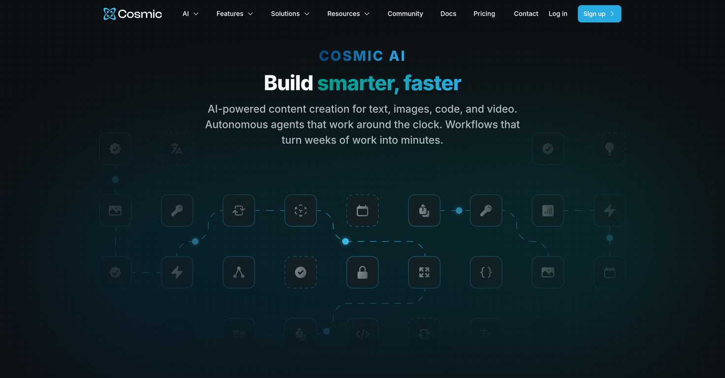 Cosmic AI website