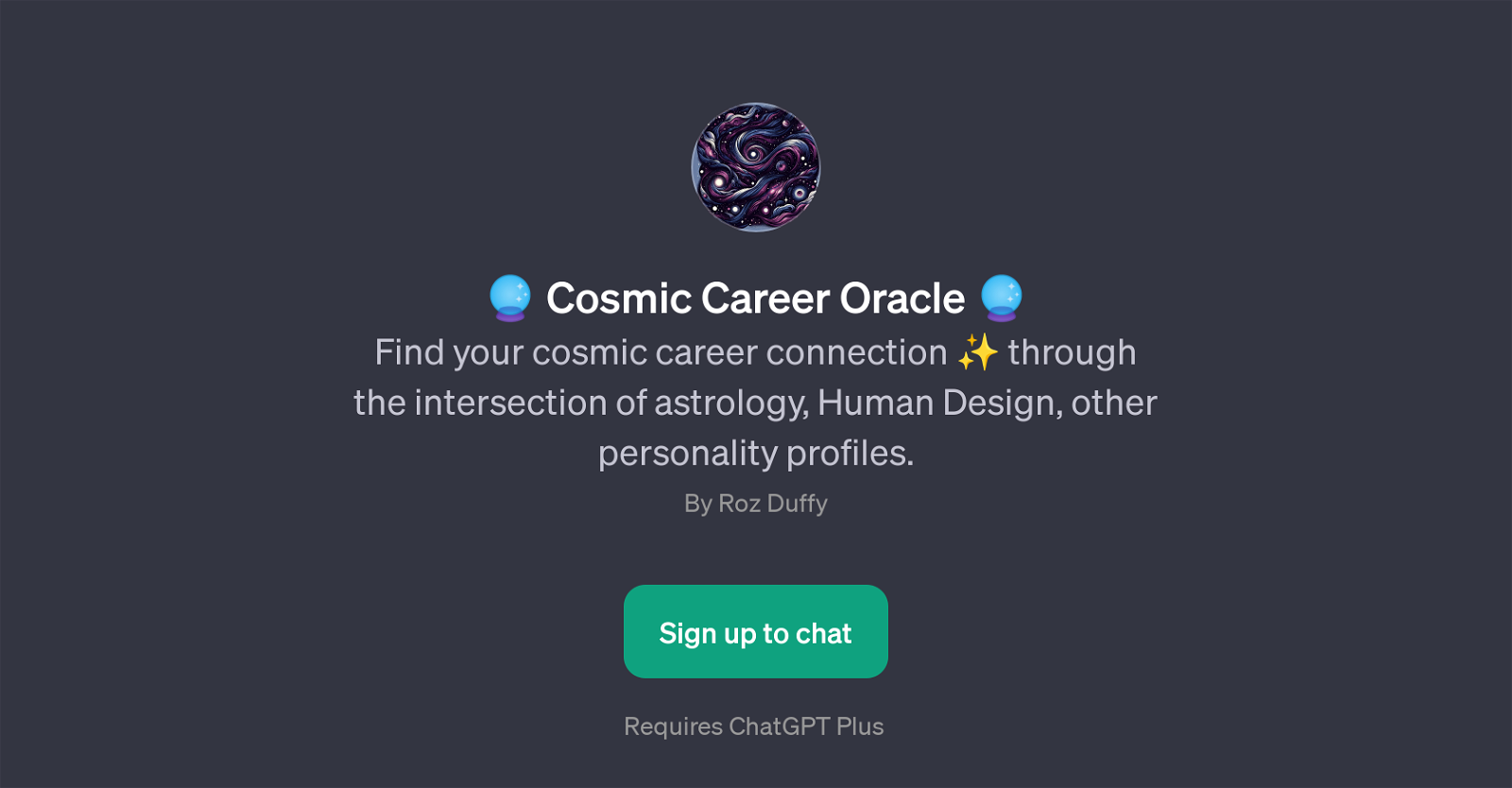 Cosmic Career Oracle website