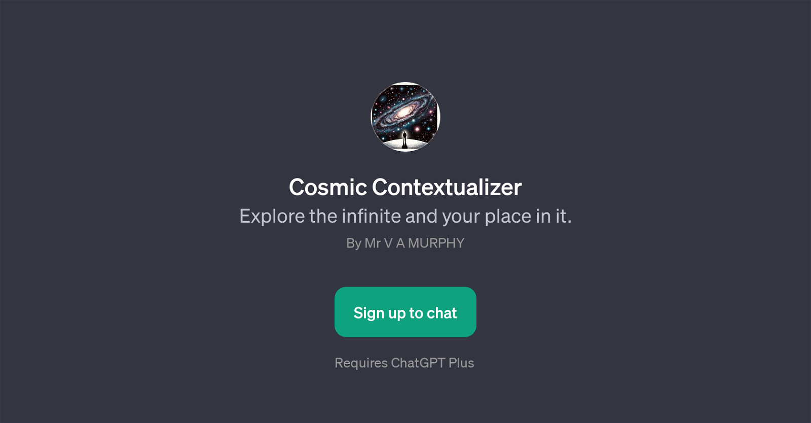 Cosmic Contextualizer website