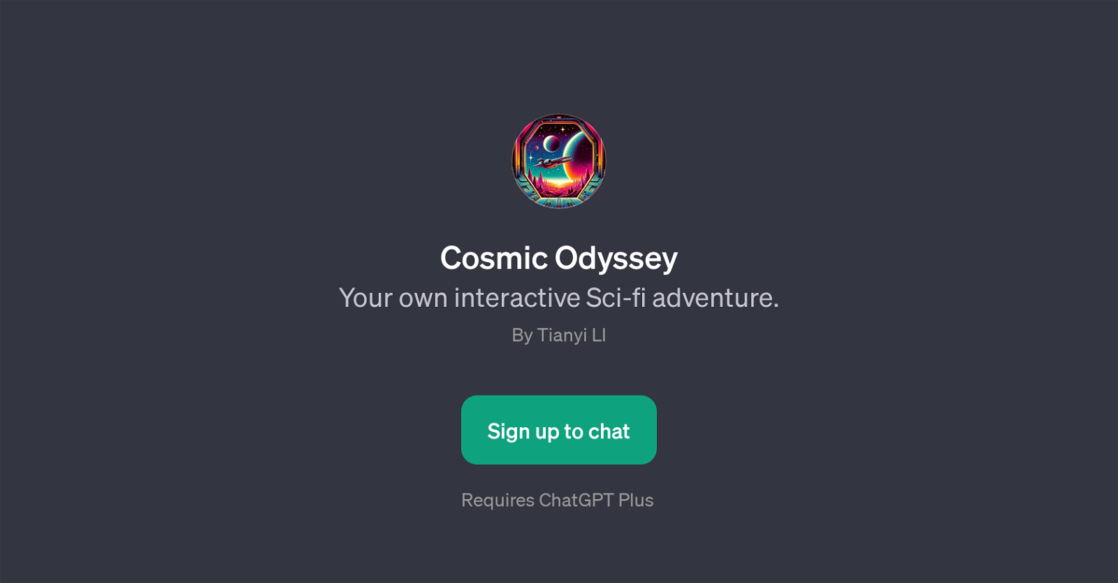 Cosmic Odyssey website