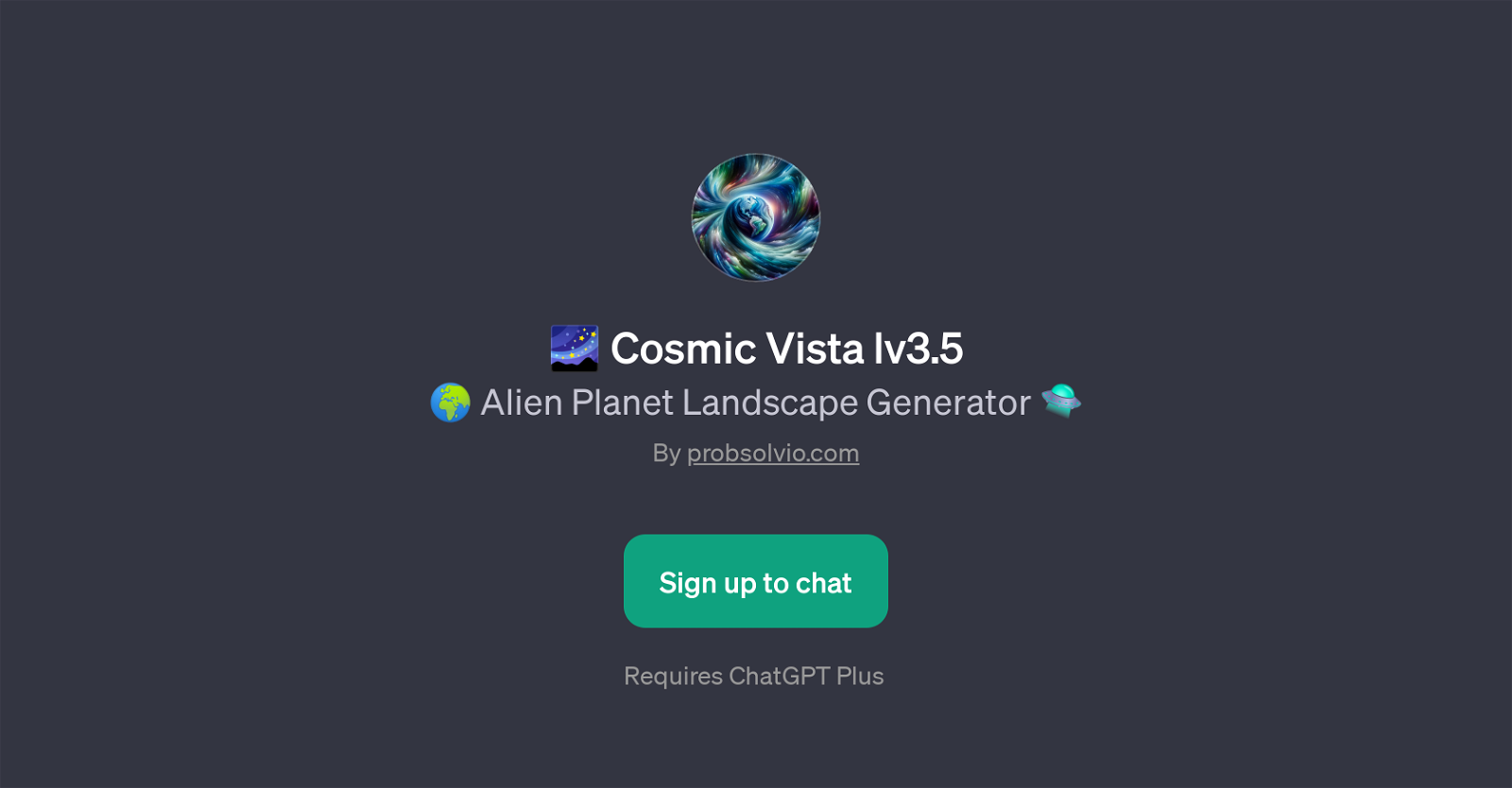 Cosmic Vista lv3.5 website