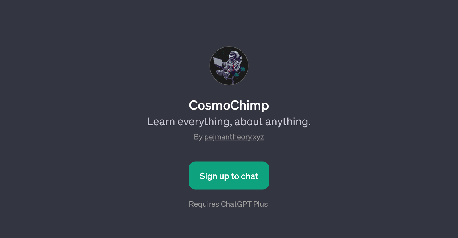 CosmoChimp website