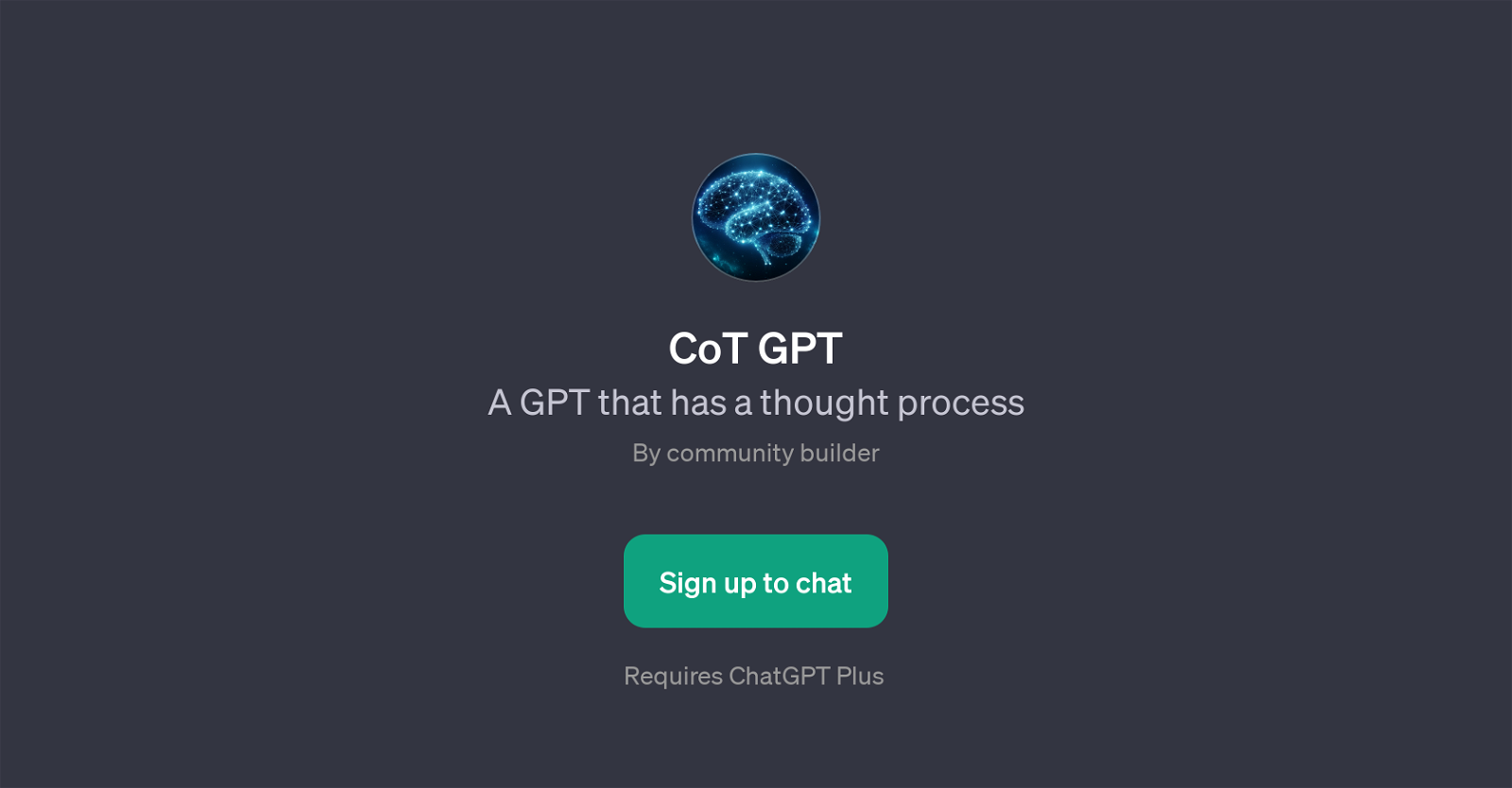 CoT GPT website