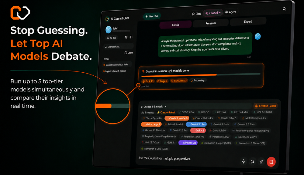 AI Council Chat website