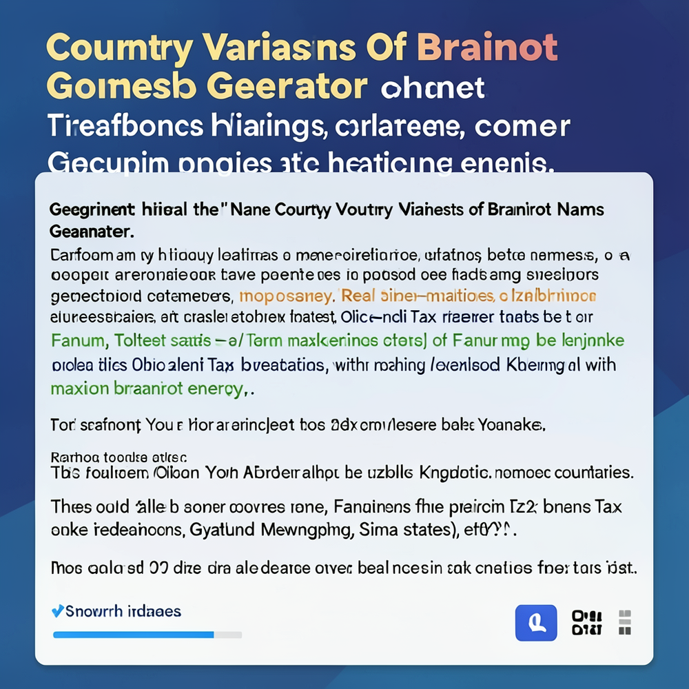 Country Variants Of Brainrot Names Generator website