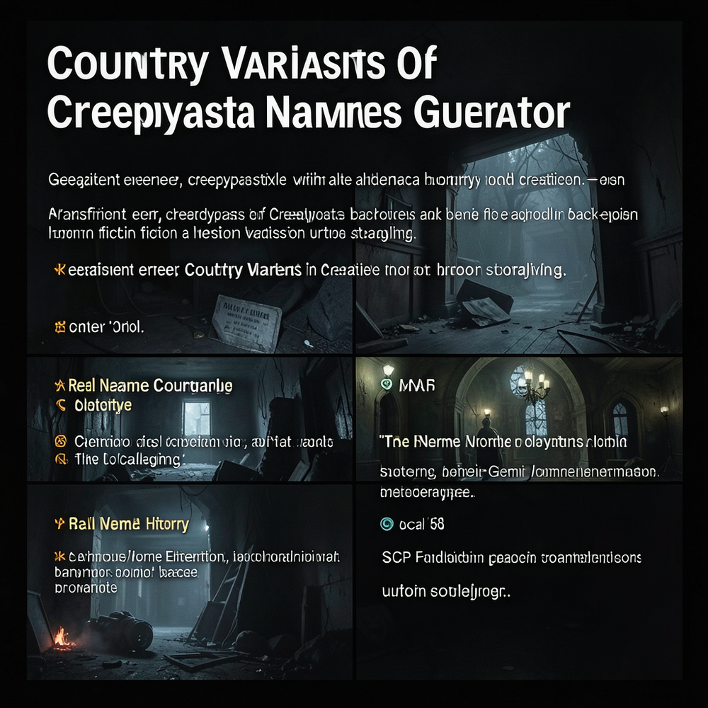 Country Variants Of Creepypasta Names Generator website