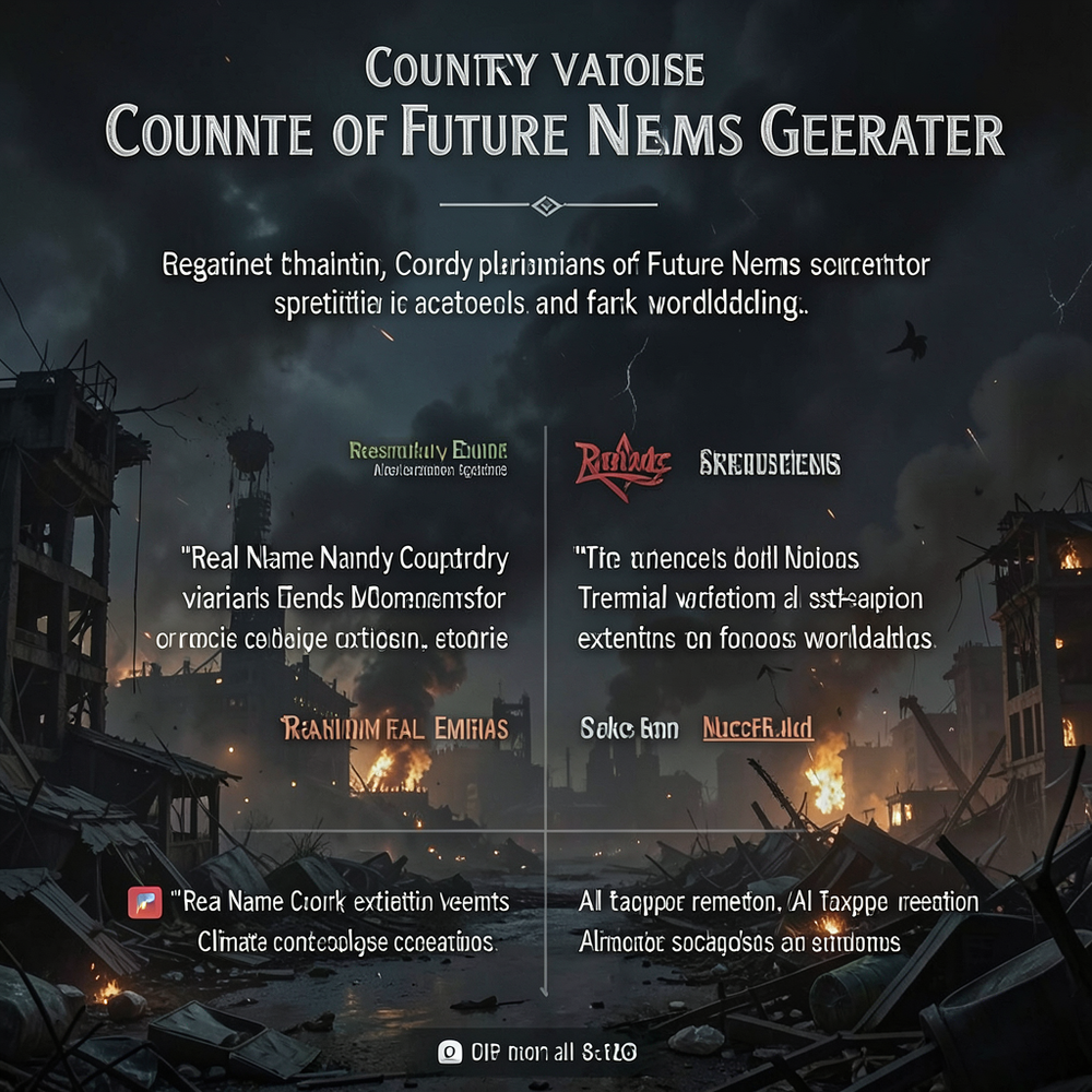 Country Variants Of Future End Names Generator website