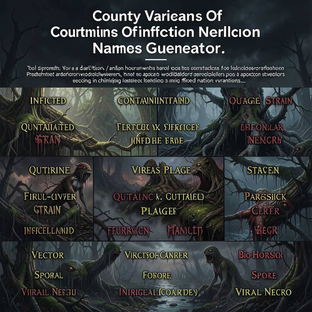 Country Variants Of Infection Names Generator website