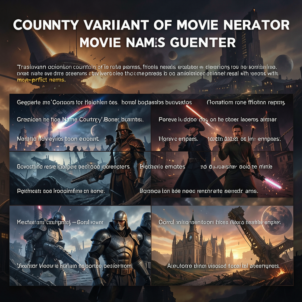 Country Variants Of Movie Names Generator website