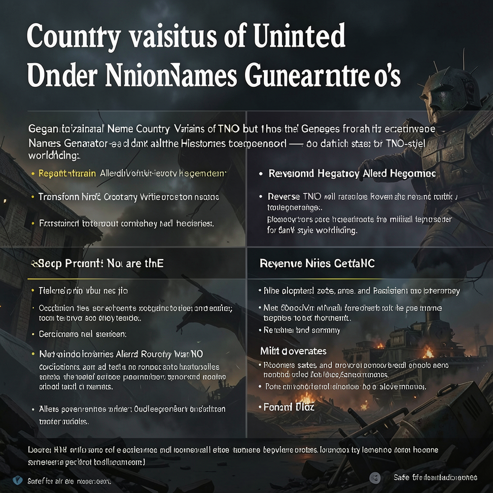 Country Variants Of United Nations Order Names Generator website