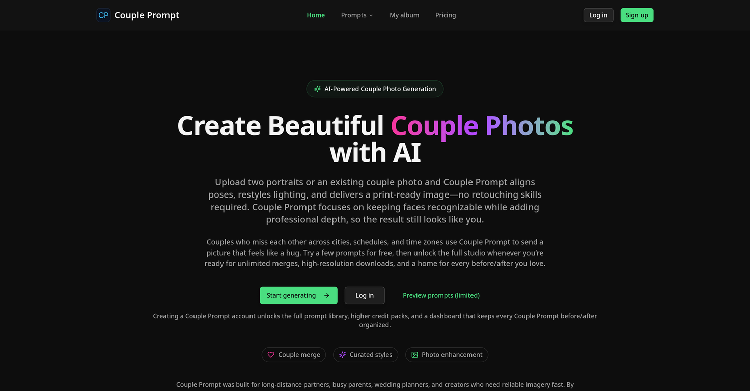 Couple Prompt website