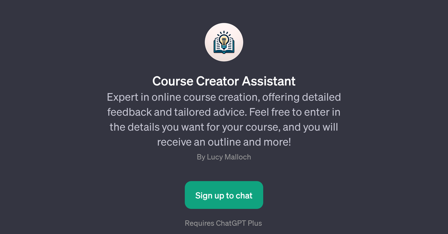 Course Creator Assistant website