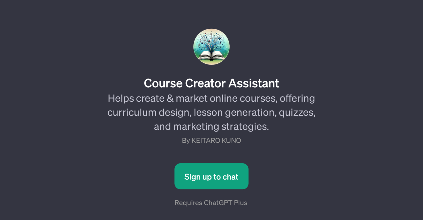 Course Creator Assistant website