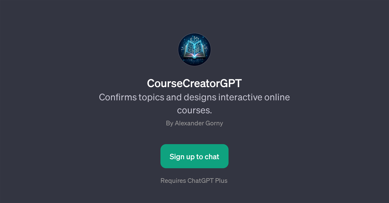 CourseCreatorGPT website