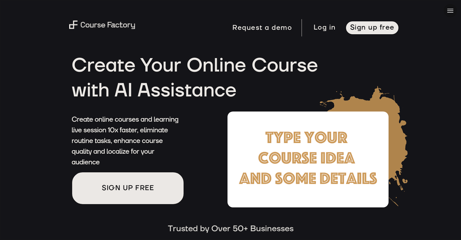 CourseFactory  website