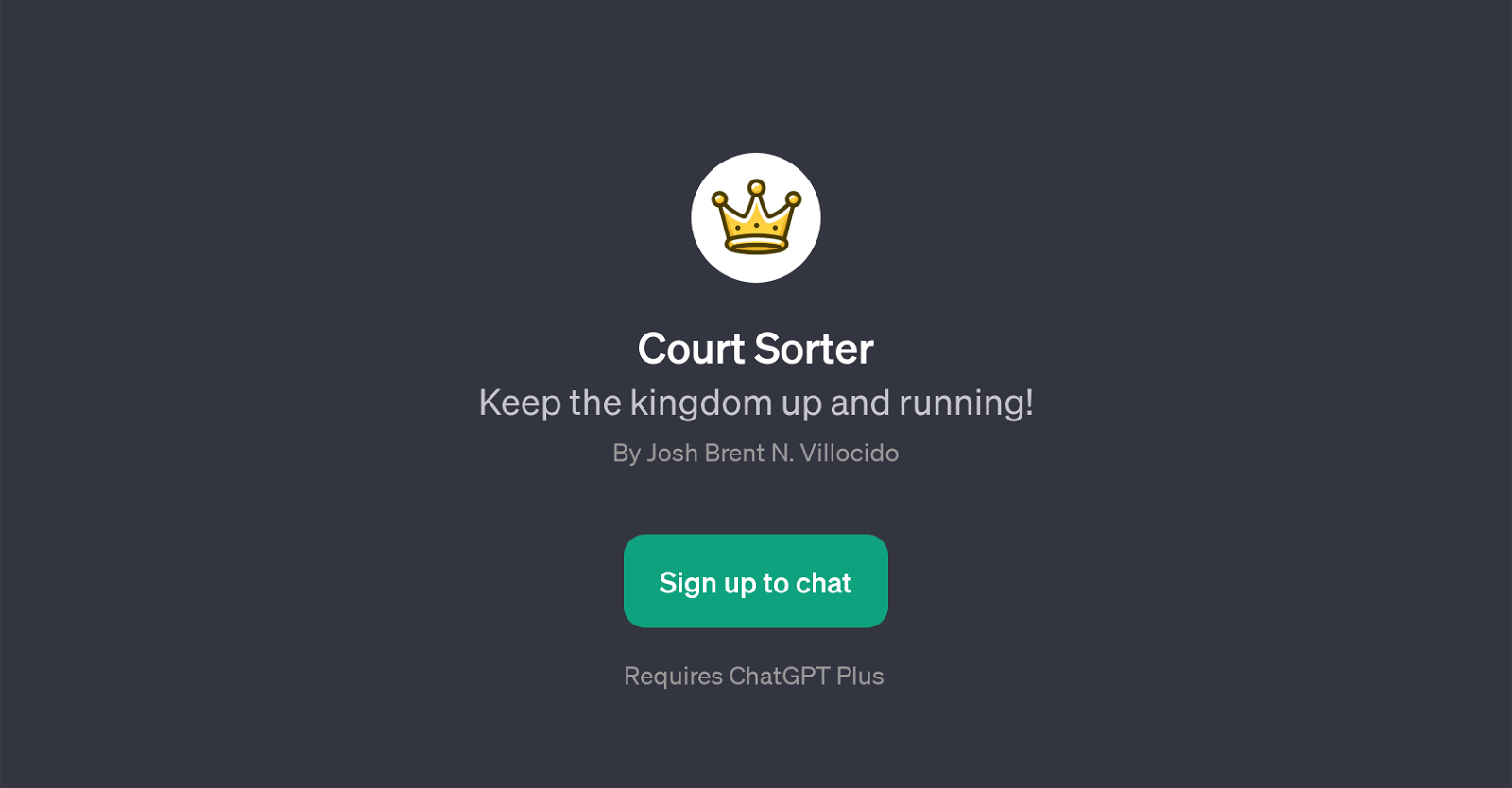 Court Sorter website
