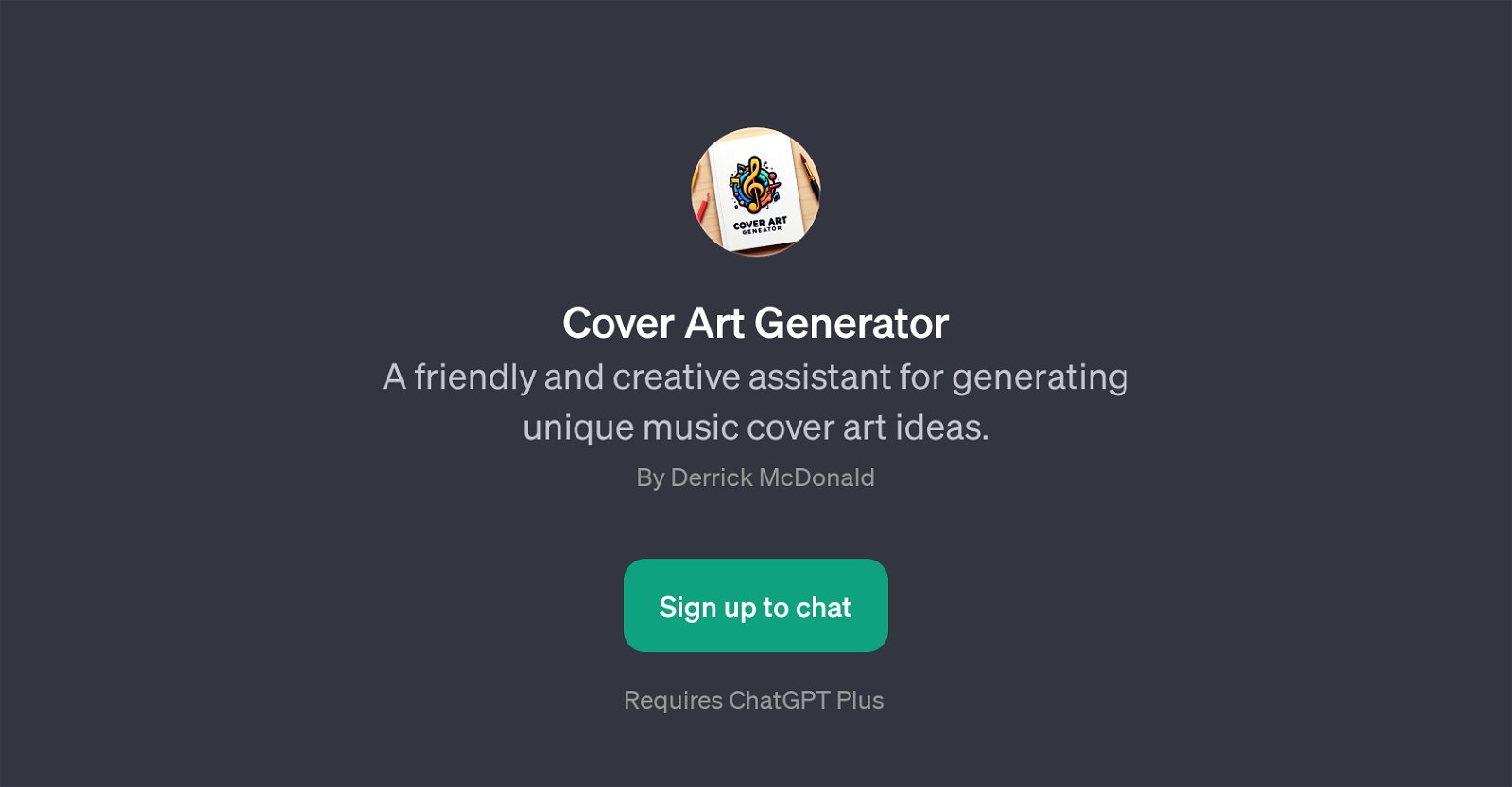 Cover Art Generator website