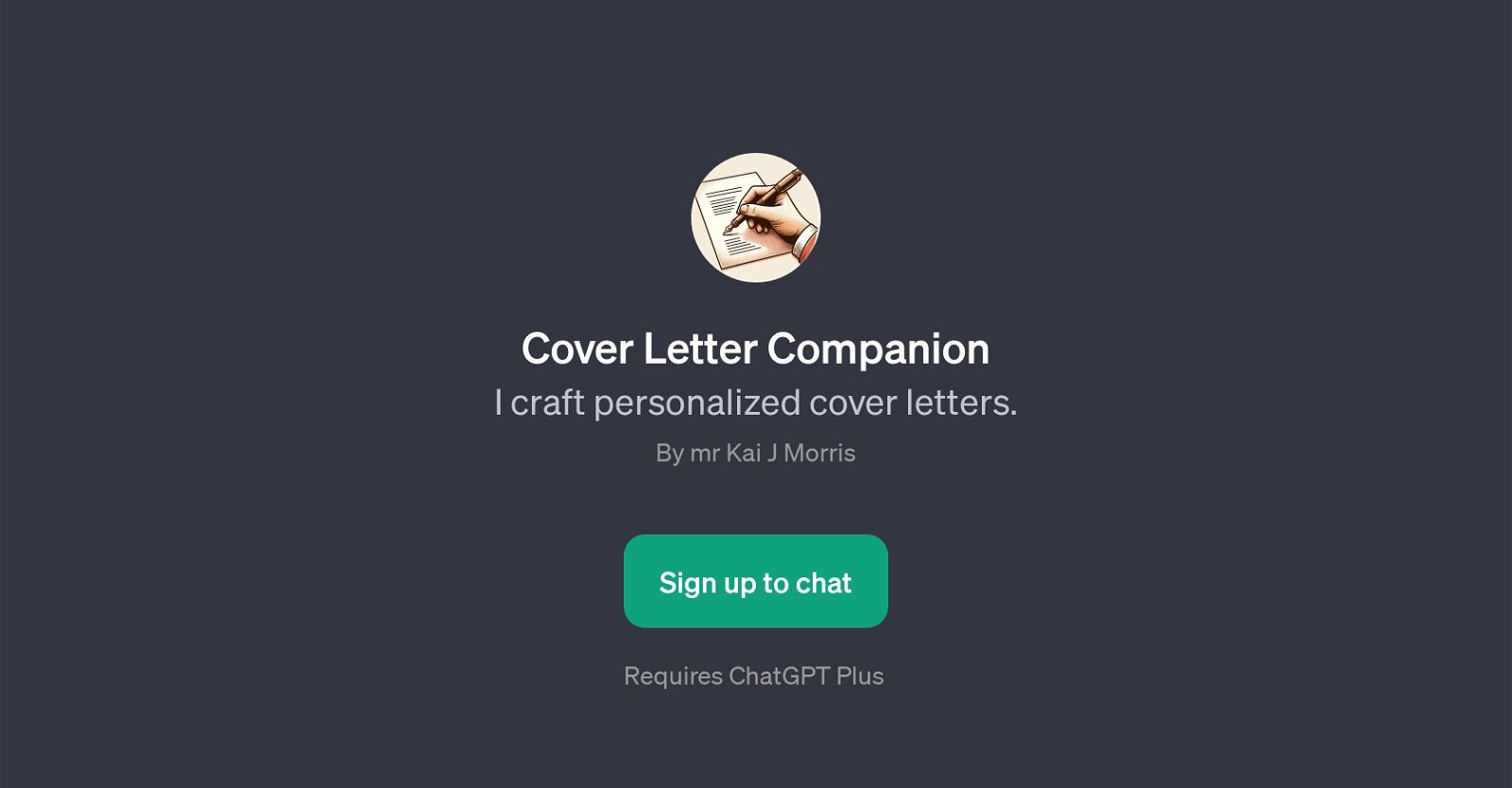 Cover Letter Companion website