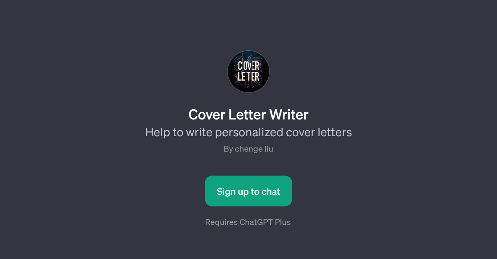 Cover Letter Writer website