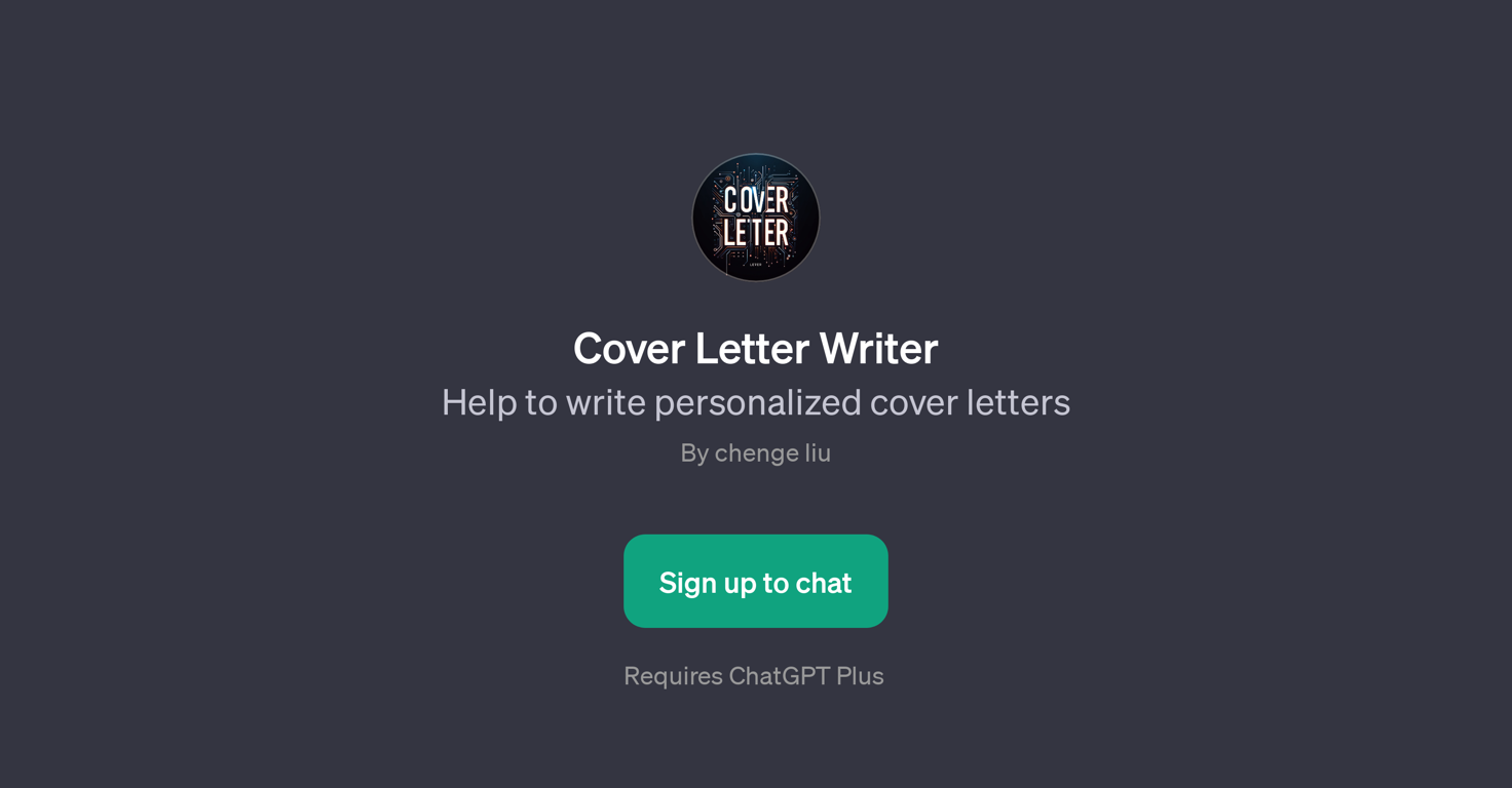 Cover Letter Writer website
