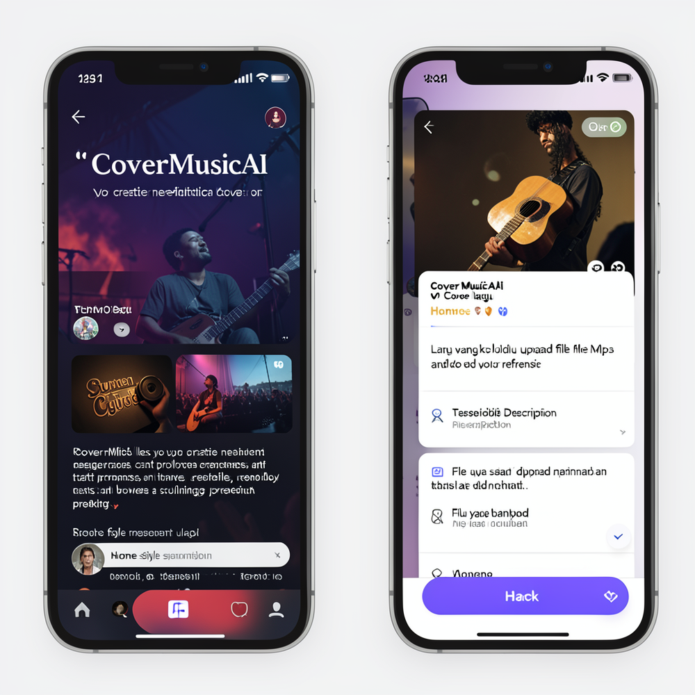 CoverMusicAI website