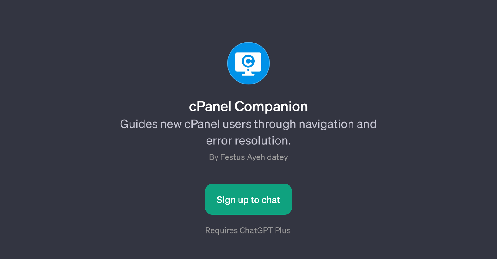 cPanel Companion website