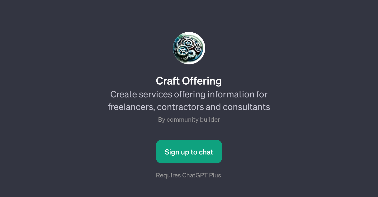 Craft Offering website