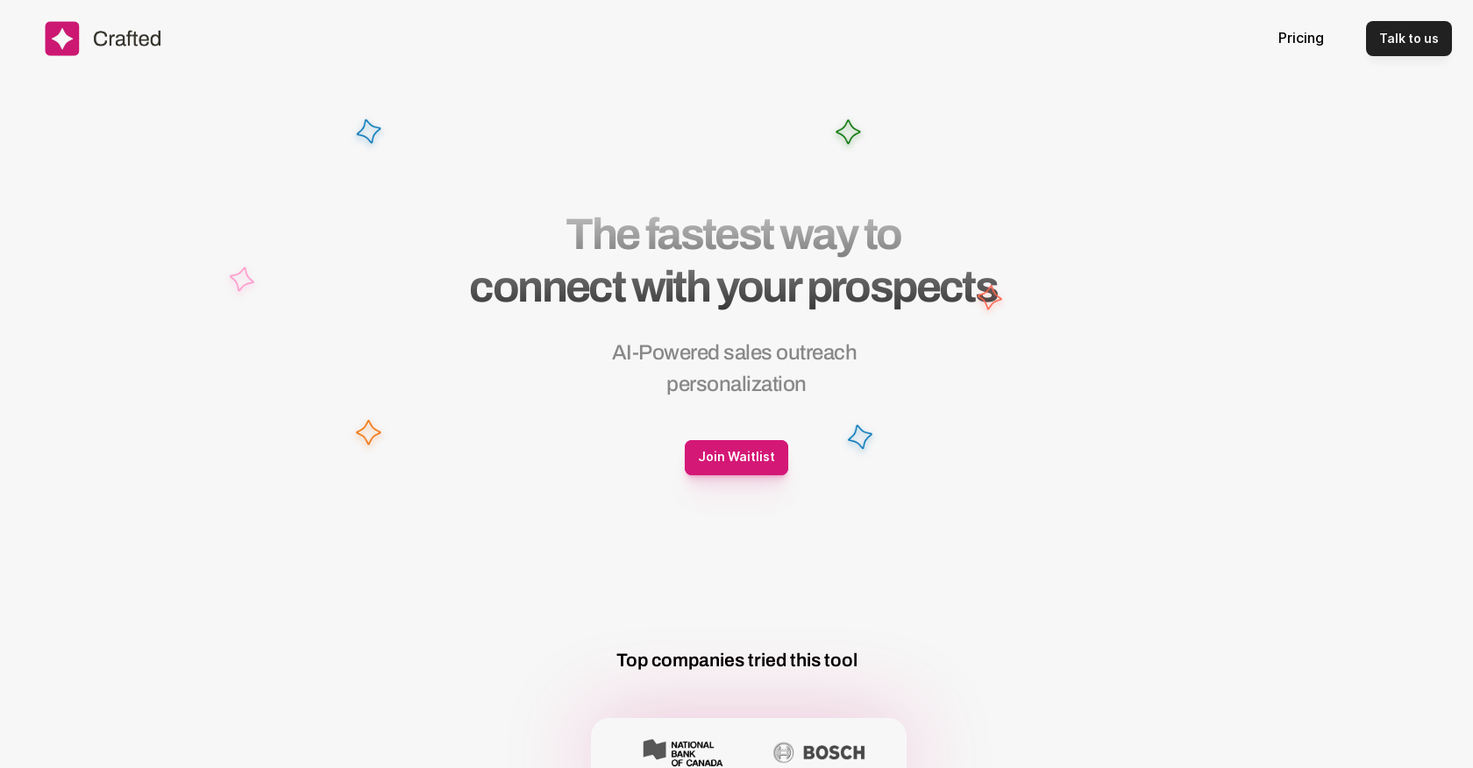 Crafted Framer website