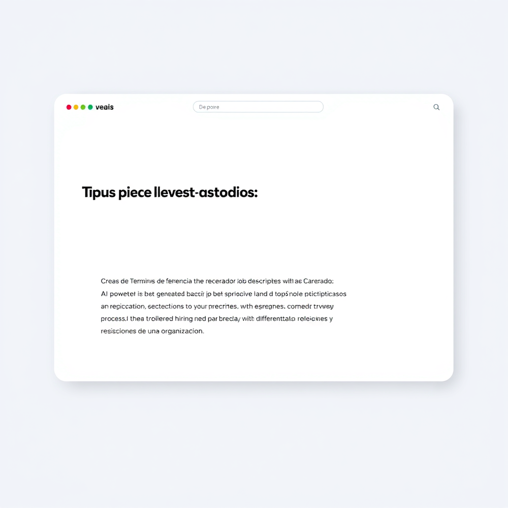 Creador de Términos de referencia website