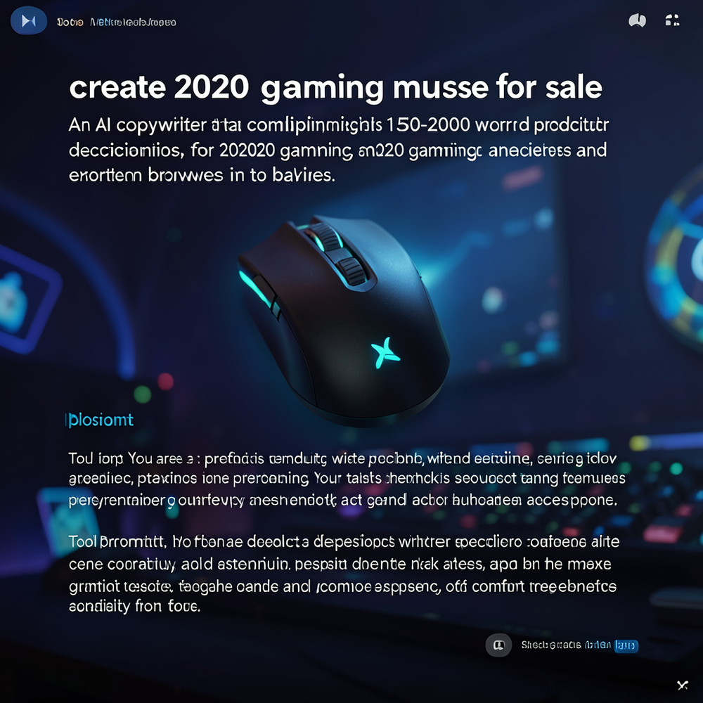 create 2020 gaming mouse for sale website