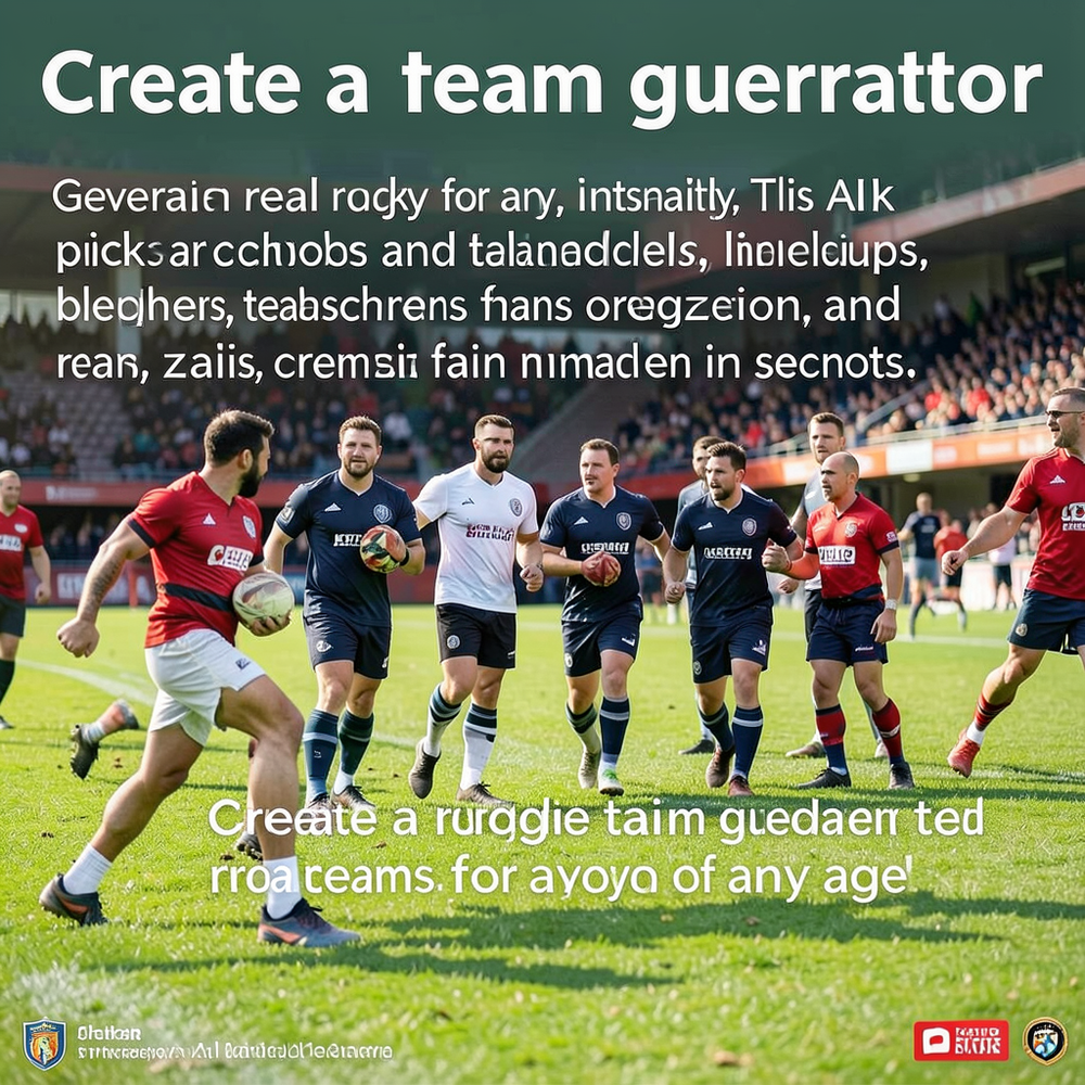 Create a rugby team generator website