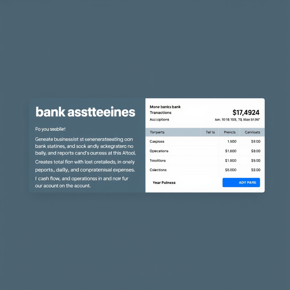 Create bank statements website