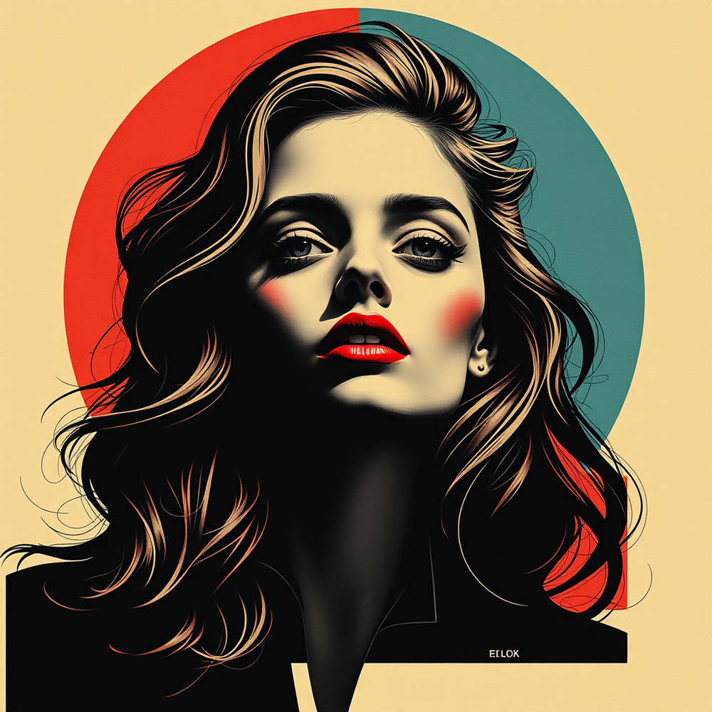 Retro Graphic Brutalism Art website