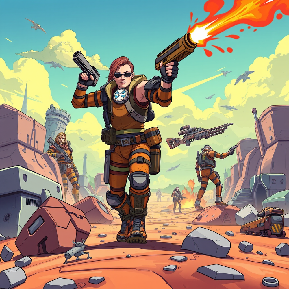 create borderlands 2009 pc game illustration website